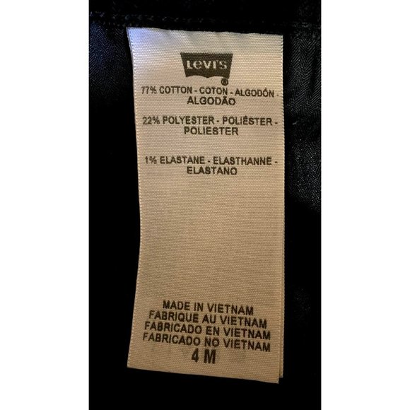 Levis The Original Jeans Women's Mid-Rise Skinny Boot Size 4 M Black - Picture 9 of 9